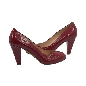 Bally Red Patent Ombrette Leather Pumps Size 35 Women’s